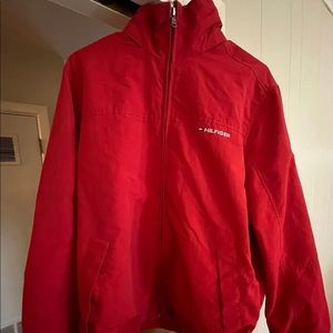 Tommy Hilfiger Rain jacket red size medium